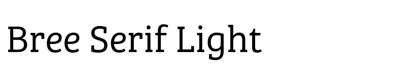Bree Serif Light